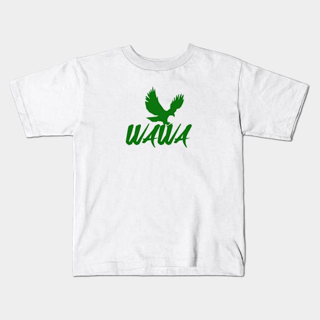 WAWA Eagles Kids T-Shirt by KoumlisArt